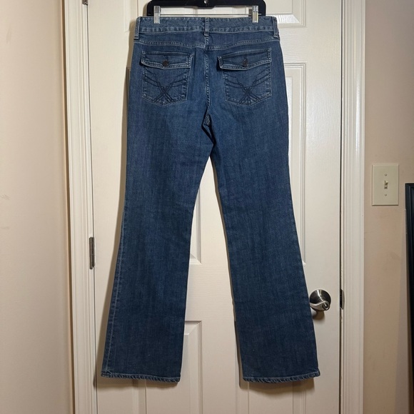 GAP Women's Boot Cut Curvy Stretch Jeans in Classic Blue Size 12L - Picture 5 of 10